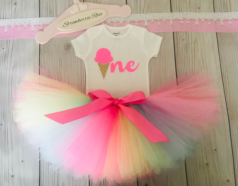 ice cream first birthday outfit