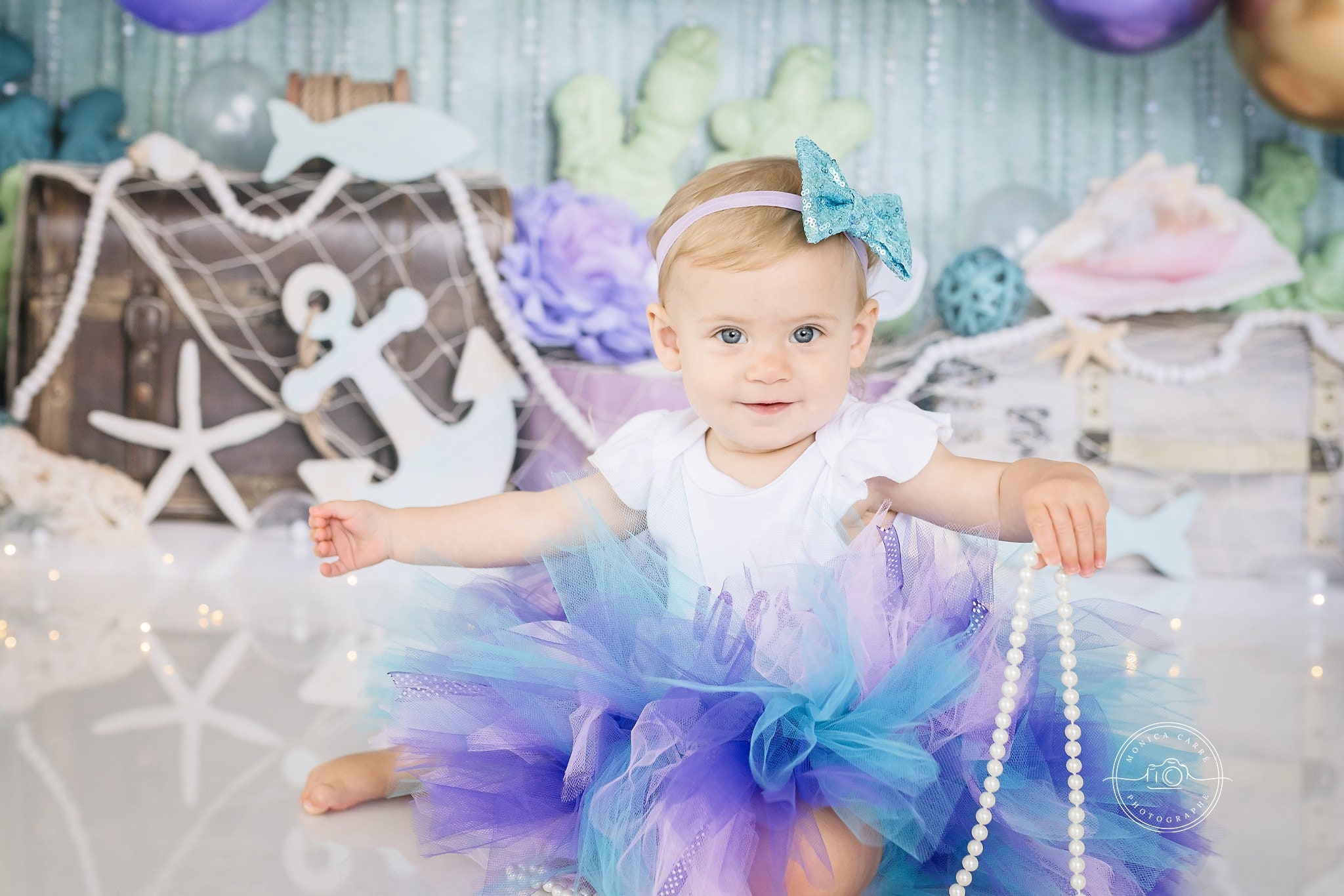 Mermaid baby outfit first birthday 2025