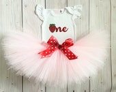 Strawberry Sweet One First Birthday Outfit Girl | 1st Birthday Girl Outfits | Baby Dresses | Baby Tutu | Cake Smash Outfit Baby Girl Il_170x135