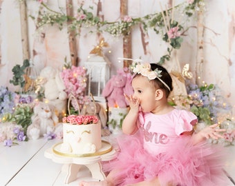 Some Bunny is One Birthday Outfit Girl | 1st Birthday Girl Tutu Dress | Pink Easter Cake Smash Baby Girl | Some Bunny is One