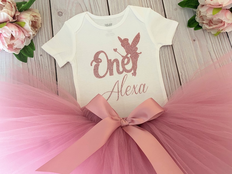 First Birthday Girl Tutu Outfit Fairy 1st Birthday Gift