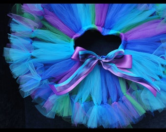 Vibrant Peacock Petti Tutu - Perfect for Parties and Dress Up