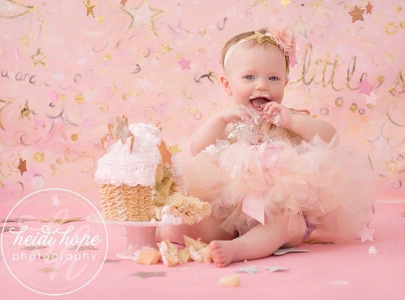 Luxury Girls 1st First Birthday Pink Tutu Skirt Outfit Cake Smash Gold Crown One 