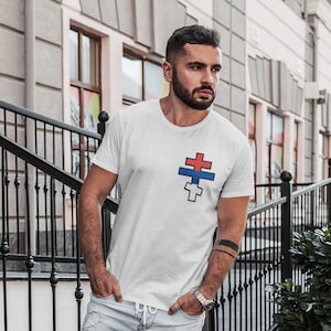 Serbian Orthodox Cross T-Shirt Christian Faith Apparel  Serbian Patriotic Shirt Orthodox Christian Gift