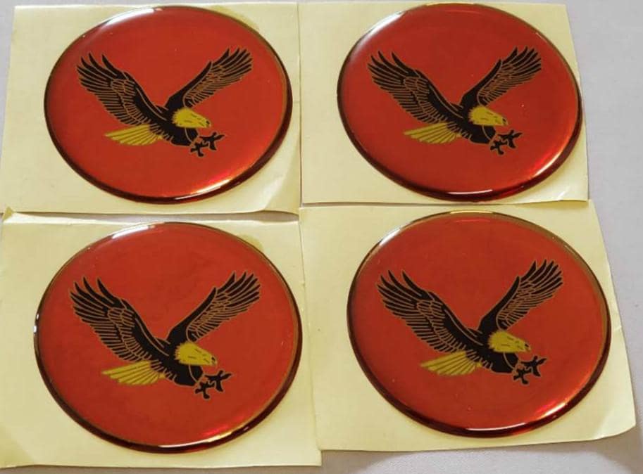 4 pièces enjoliveurs centraux de roue de vol aigle enjoliveur de moyeu emblème 1,92 ''/48 MM
