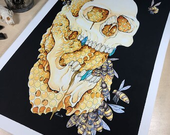 Sweet Tooth - Original Ink and Watercolor Illustration