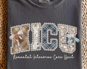 Comfort Colors NICU Nurse Shirt, Neonatal Intensive Care Unit Crew Tee, Nurse Week