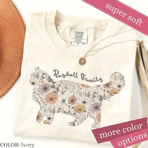 agdoll Shirt, Comfort Colors® Ragdoll Cat Tshirt, Retro Vinatge Style Cat Lover, Ragdoll Mom Gift, Gift for Ragdoll Mama, Ragdoll Lover