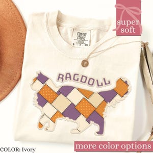 Halloween Ragdoll Shirt, Comfort Colors® Ragdoll Cat Tshirt, Retro Vinatge Style Cat Lover, Ragdoll Mom Gift, Gift for Ragdoll Mama