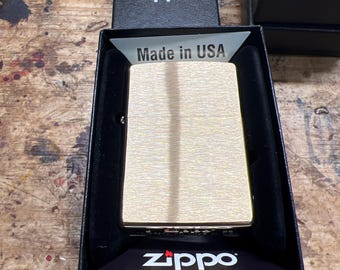 Zippo standard wind proof lighter.Brass.