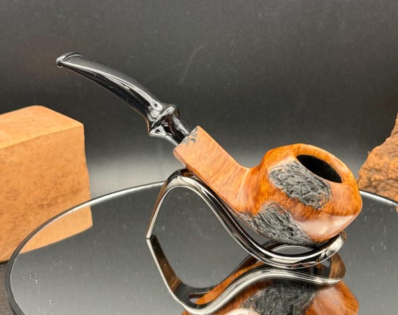 Handmade briar tobacco pipe