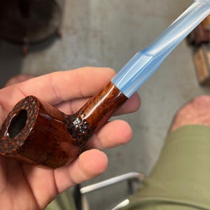 Handmade briar tobacco pipe