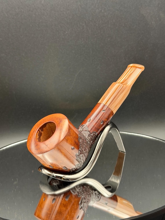 Handmade Grecian briar wooden smoking tobacco pipe (9mm Filtered)