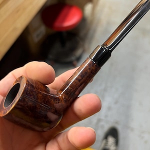 Handmade briar tobacco pipe