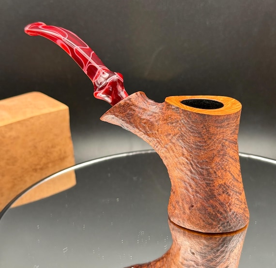 Handmade briar tobacco pipe
