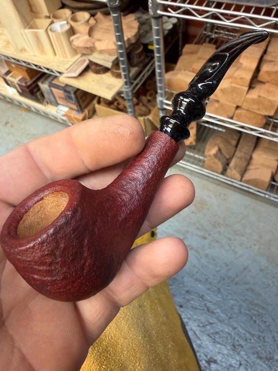 Handmade briar tobacco pipe
