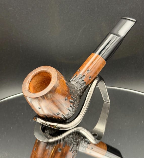 Handmade Grecian briar wooden smoking tobacco pipe (9mm Filtered)