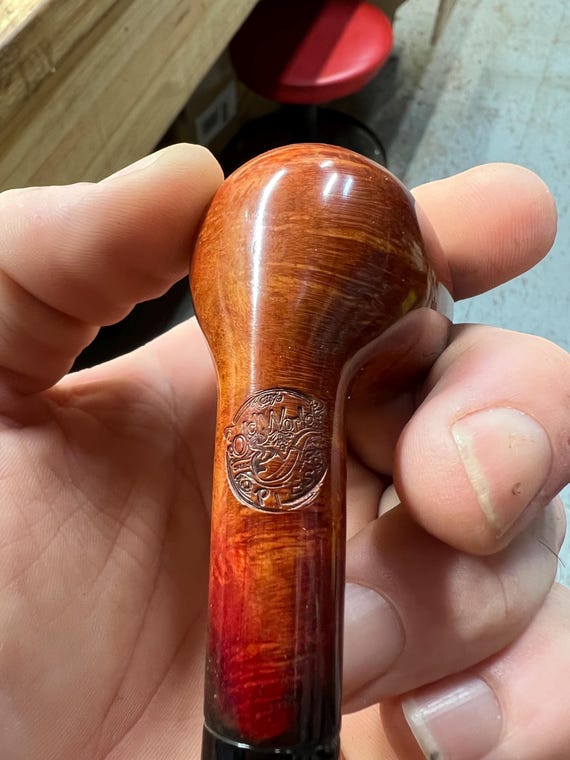 Handmade briar tobacco pipe