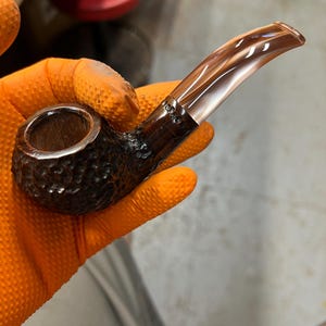Handmade briar tobacco pipe