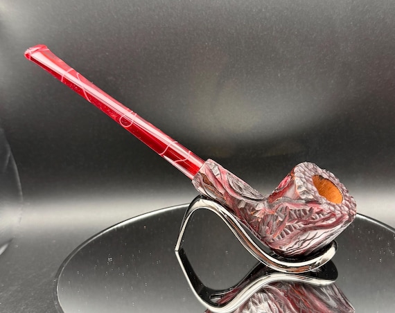 Handmade briar tobacco pipe