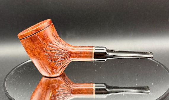 Handmade briar tobacco pipe