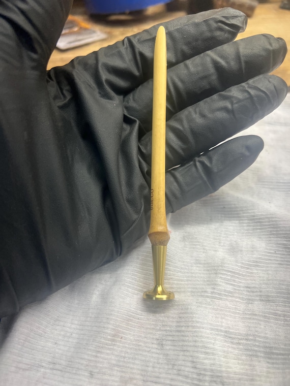 bamboo+brass pipe tamper