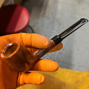 Handmade briar tobacco pipe