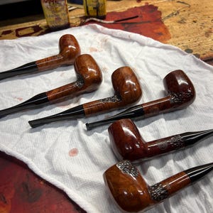Handmade briar tobacco pipe
