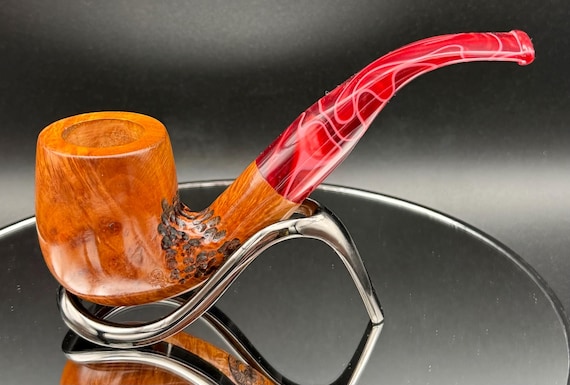 Handmade briar tobacco pipe