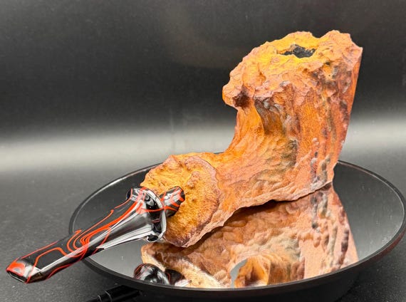 Handmade briar tobacco pipe