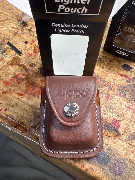 Zippo pipe lighter leather holster