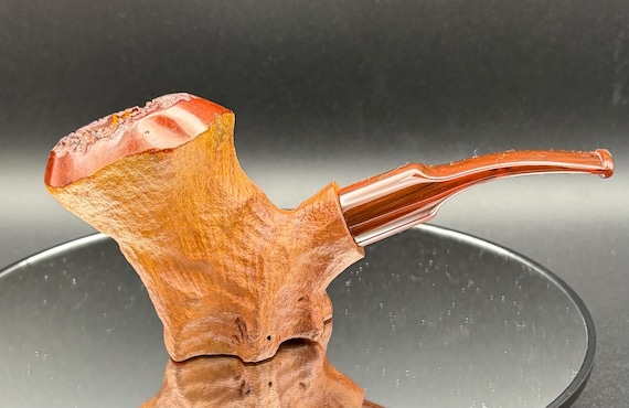 Handmade briar tobacco pipe