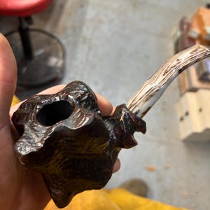 Handmade briar tobacco pipe