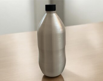 3D Printed Water Bottle: Food Safe, Waterproof, Custom Size