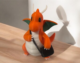 Pokemon Dragonite Figurine – 3D Printed Multicolour Collectible (4-inch) Gift for Fans