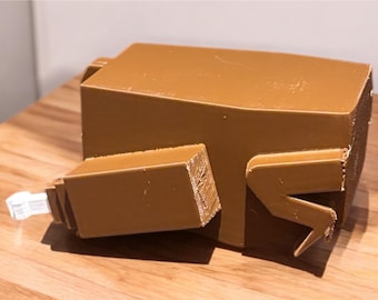 LAVA CHICKEN From Movie In Brown and White 3D Printed From video game