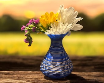 Flower Vase 3D Printed Using Recycled Materials Waterproof Eco Friendly