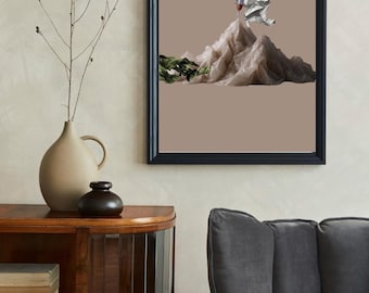 Surreal Butterfly Collage Art Print (Digital Download)
