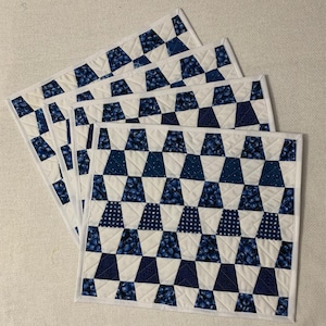 Handmade Quilted Placemats - Set of 4