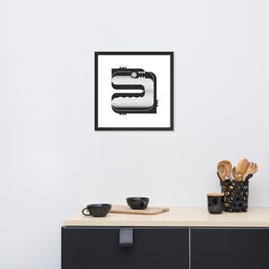 Jörmungandr | Mythical Wall Decor of Norse Mythology Collectable Canvas Print Minimalist Japandi Interior Scandinavian and Modern Spaces