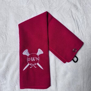 Personalized Embroidered Golf Towel – Monogrammed Golf Gift