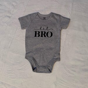 Lil Bro/Sis Baby Bodysuit – Sibling Announcement Outfit