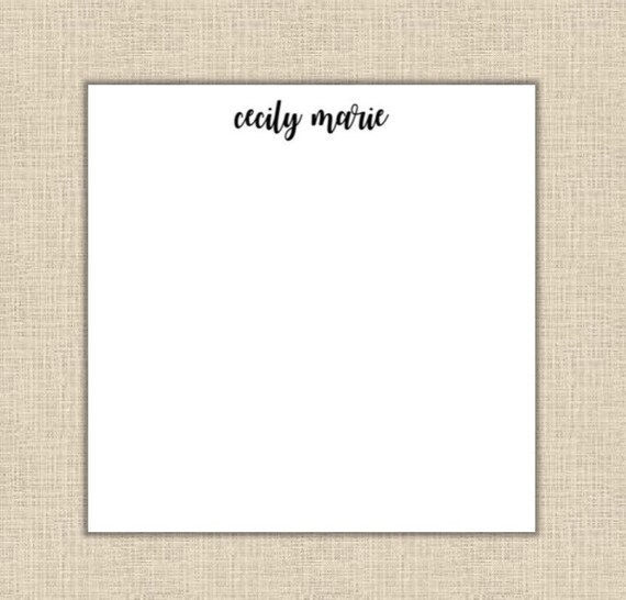 personalized notepad 80 sheets