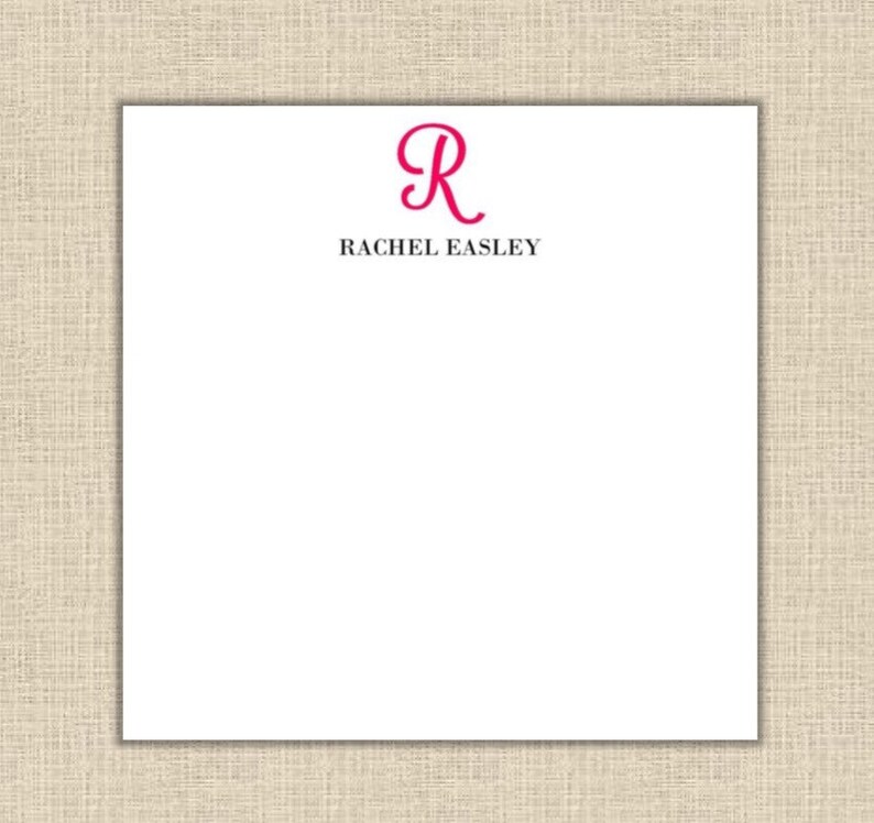 Personalized Notepad Square Notepad 80 sheets size 5.5x5.5 Etsy