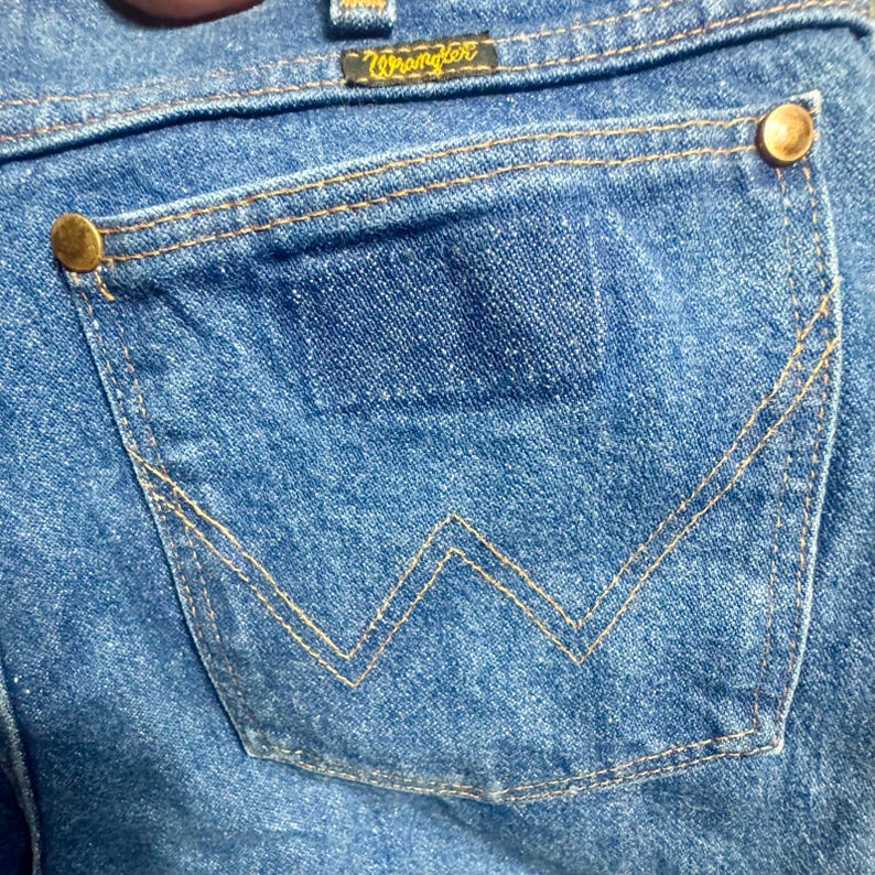 Vintage Wrangler Jeans 100% Baumwolle Made in USA Classic Americana Western 70er 80er Jahre Bild 14