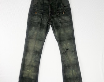 Pantalones vaqueros Levis vintage Bush Denim SilverTab Cargo Baggy de finales de los 70. Raros.