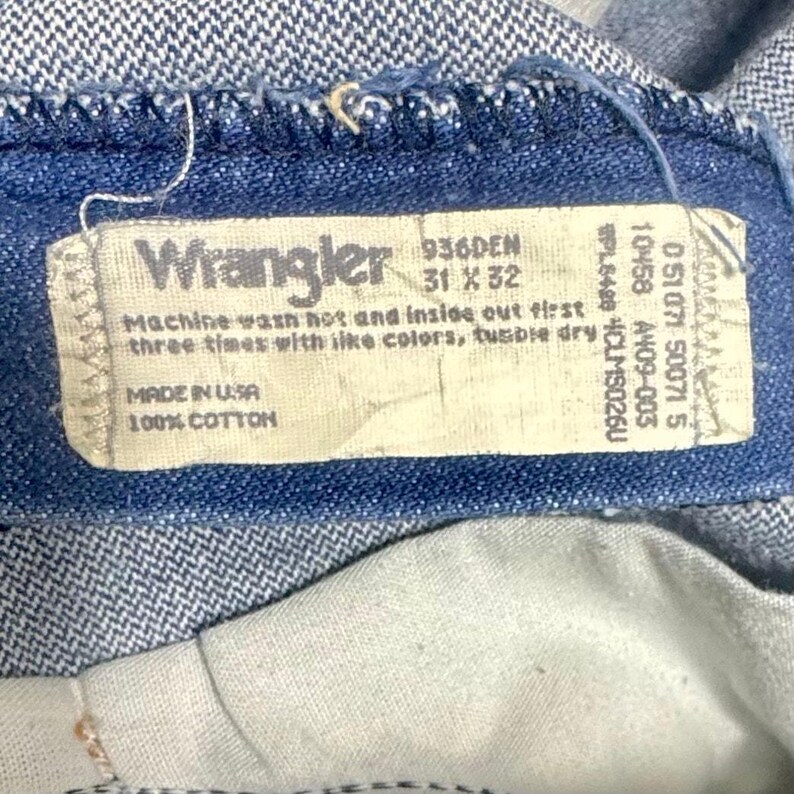 Vintage Wrangler Jeans 100% Baumwolle Made in USA Classic Americana Western 70er 80er Jahre Bild 13