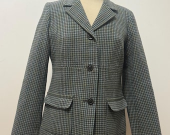 Pendleton Wolle mit Hahnentritt-Muster, Damen Blazer, Größe 42