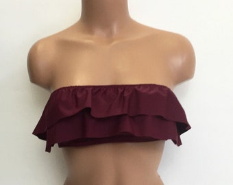 Women's Ruffle Bandeau top MORE COLORS