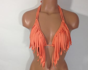 Women's Fringe bikini top